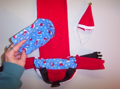 Santa Goose Diaper Holder