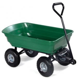 Green Garden Dump Wagon