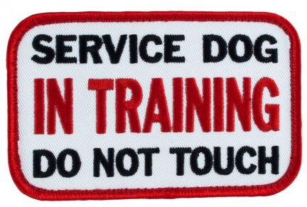 SERVICE DOG IN TRAINING PATCH