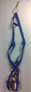 Blue Recreational Harness with Snow Camo